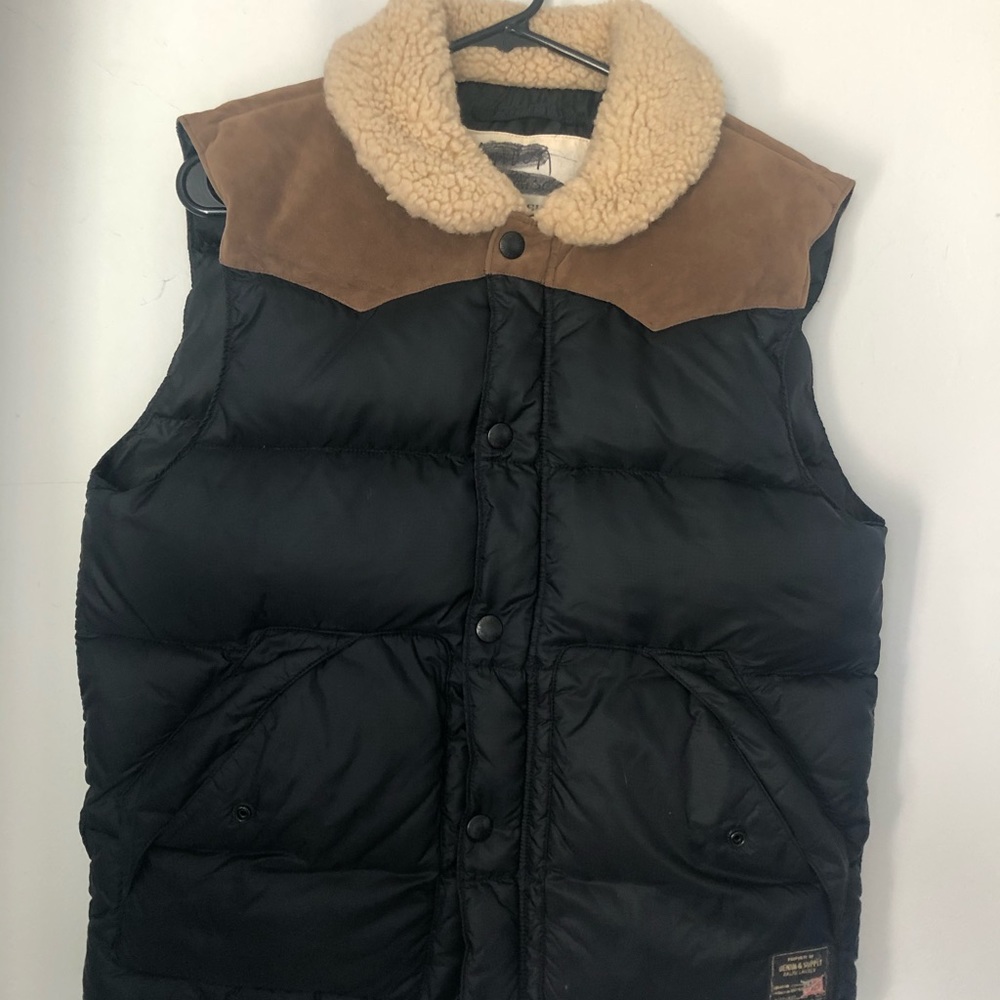 Ralph Lauren Denim & Supply Shearling Puffer vest